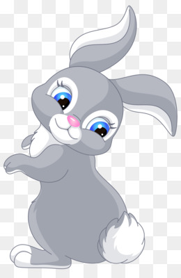 заяц кролик скачать бесплатно - Пасхальный Кролик мультфильм картинки - Милый Зайчик мультфильм ПНГ картинку