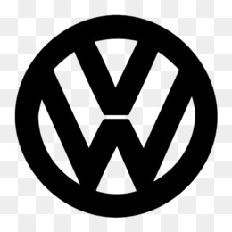 Значок volkswagen на черном фоне