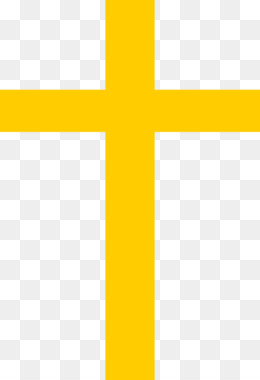 Желтый крест на голубом фоне