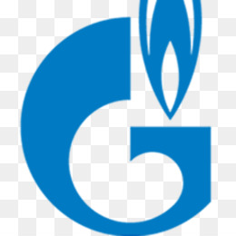 Газпром логотип на белом фоне