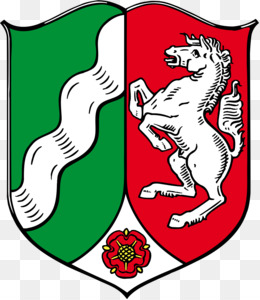 Герб конь на зеленом фоне