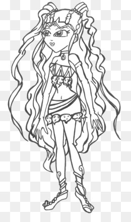 monster high coloring pages bonita femur dress